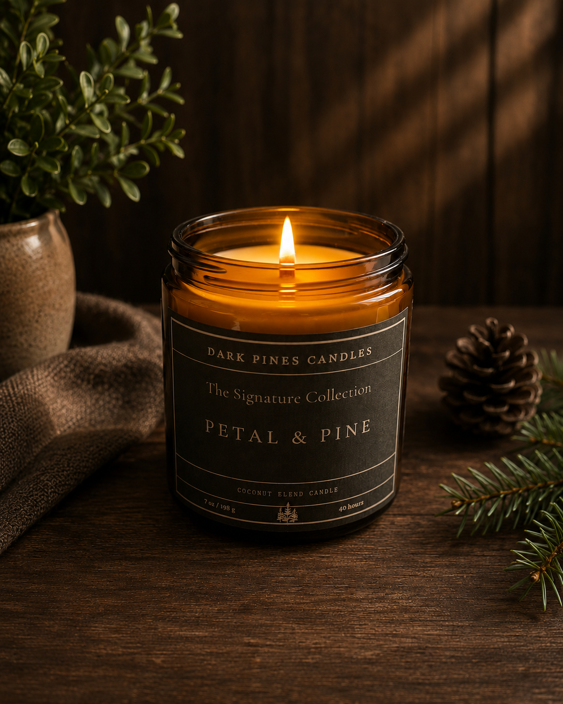 Petal & Pine 7 oz Scented Candle