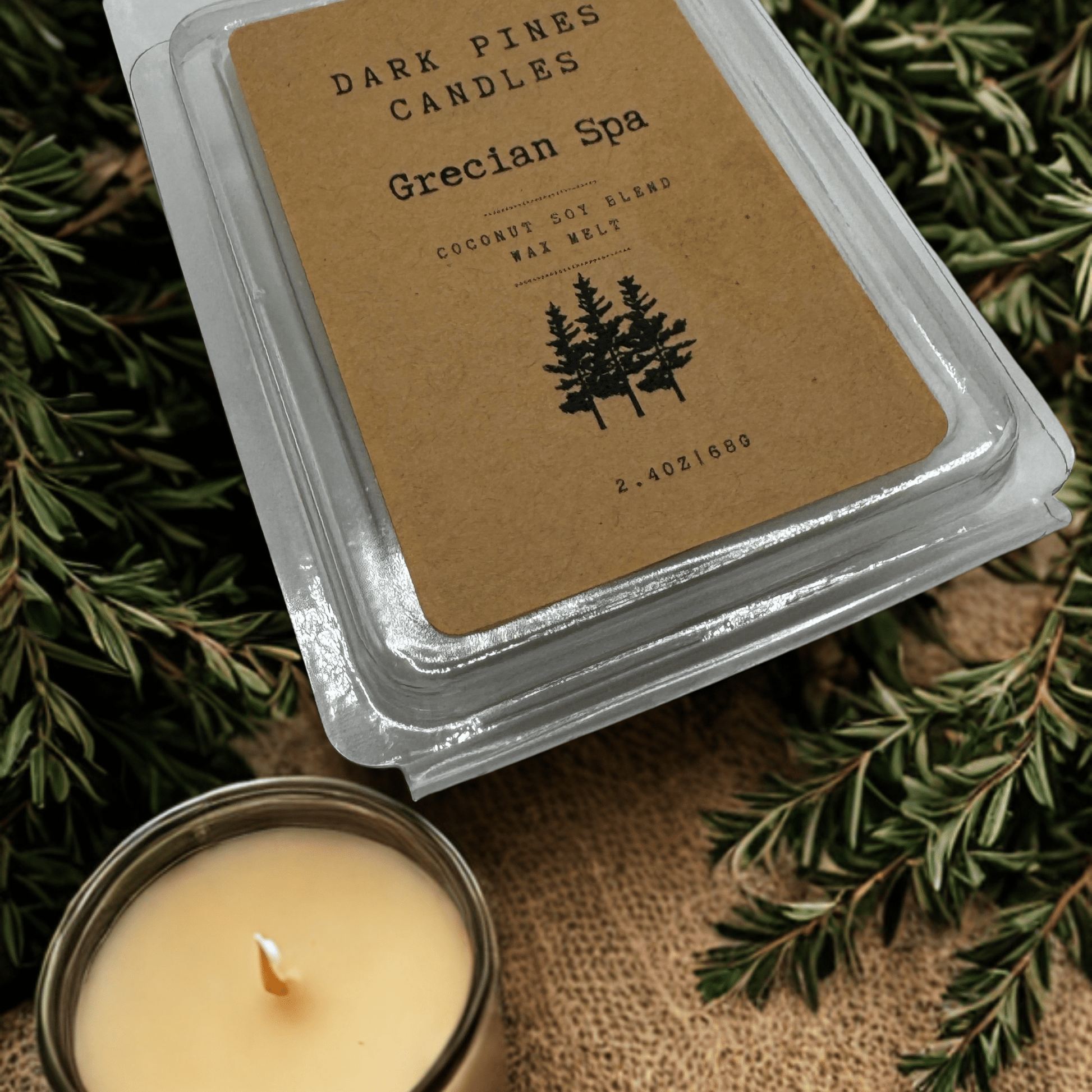 Grecian Spa - Dark Pines Candles