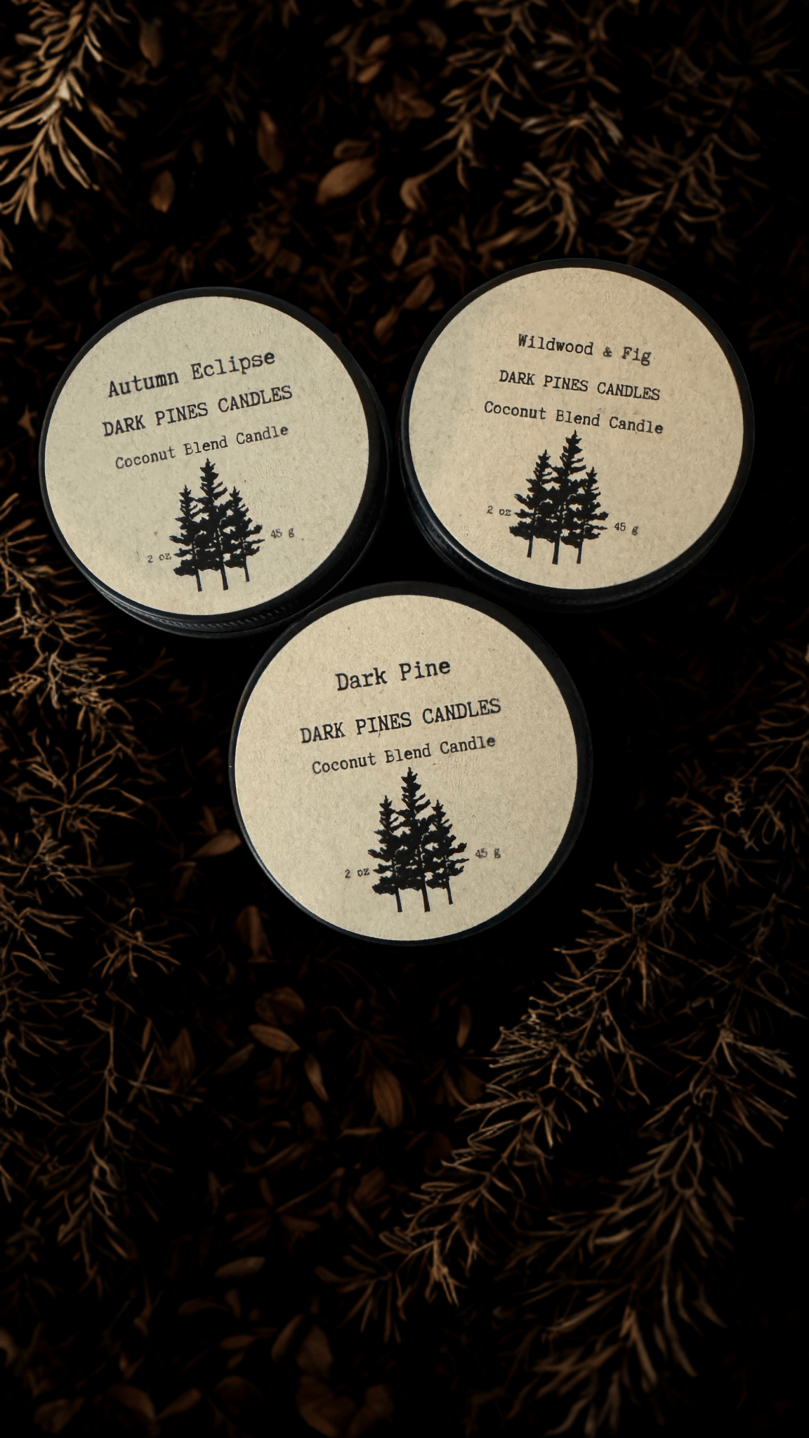 Candle Flight: Deep Forest - Dark Pines Candles