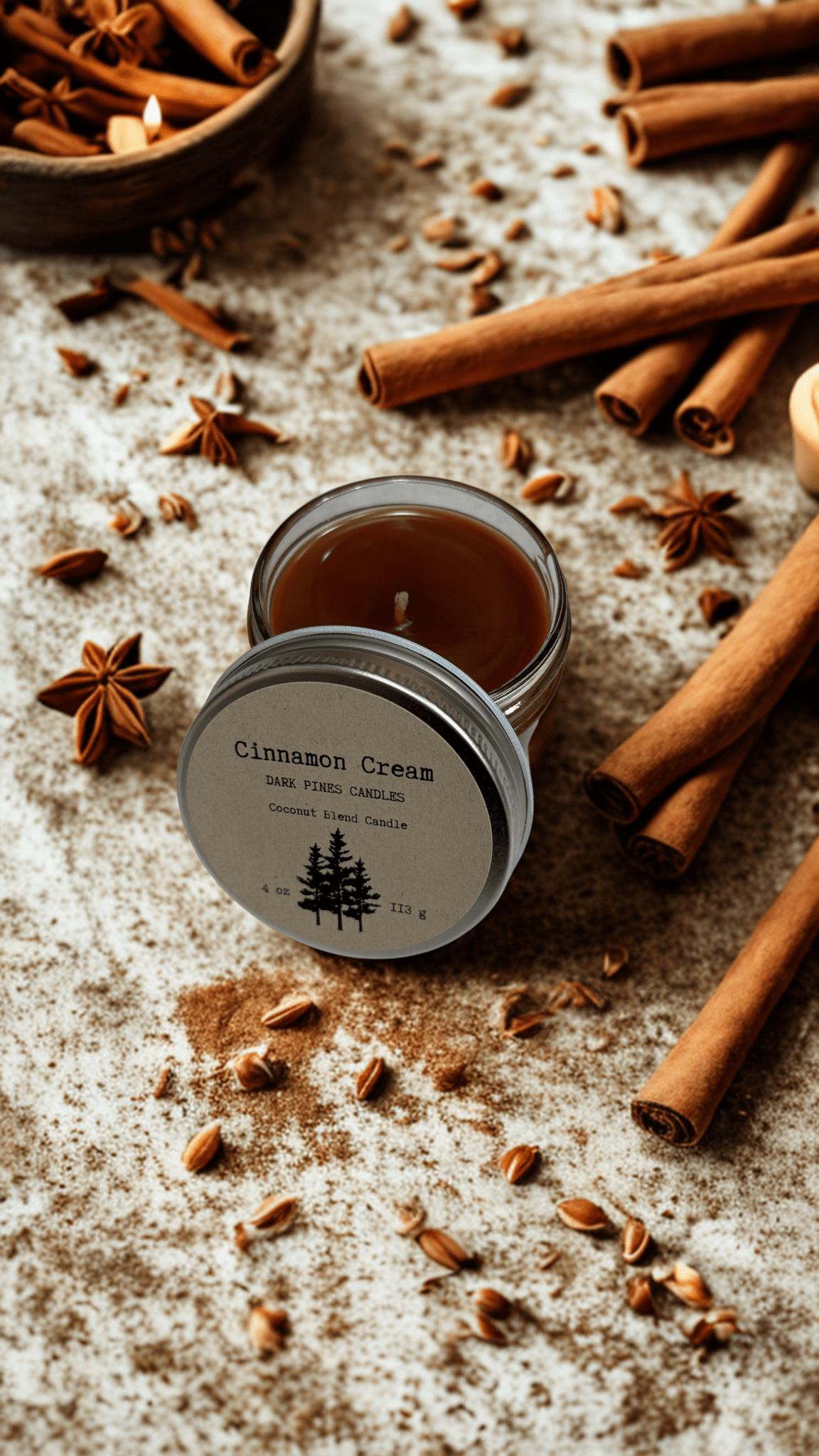 Cinnamon Cream - Dark Pines Candles