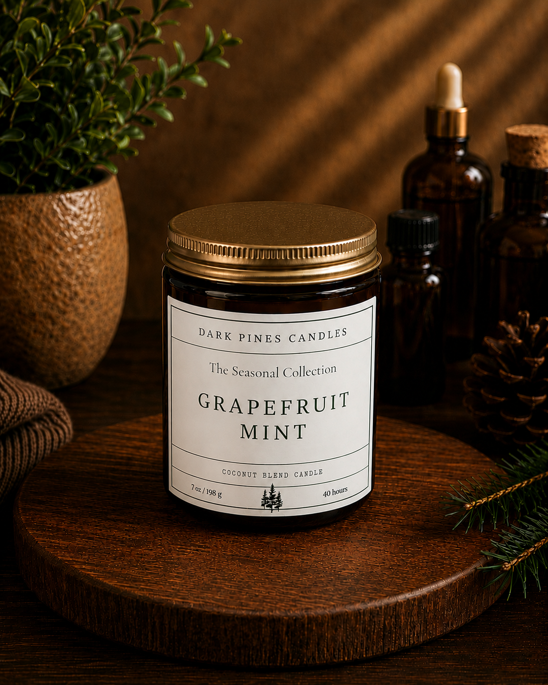 Grapefruit Mint 7 oz Scented Candle