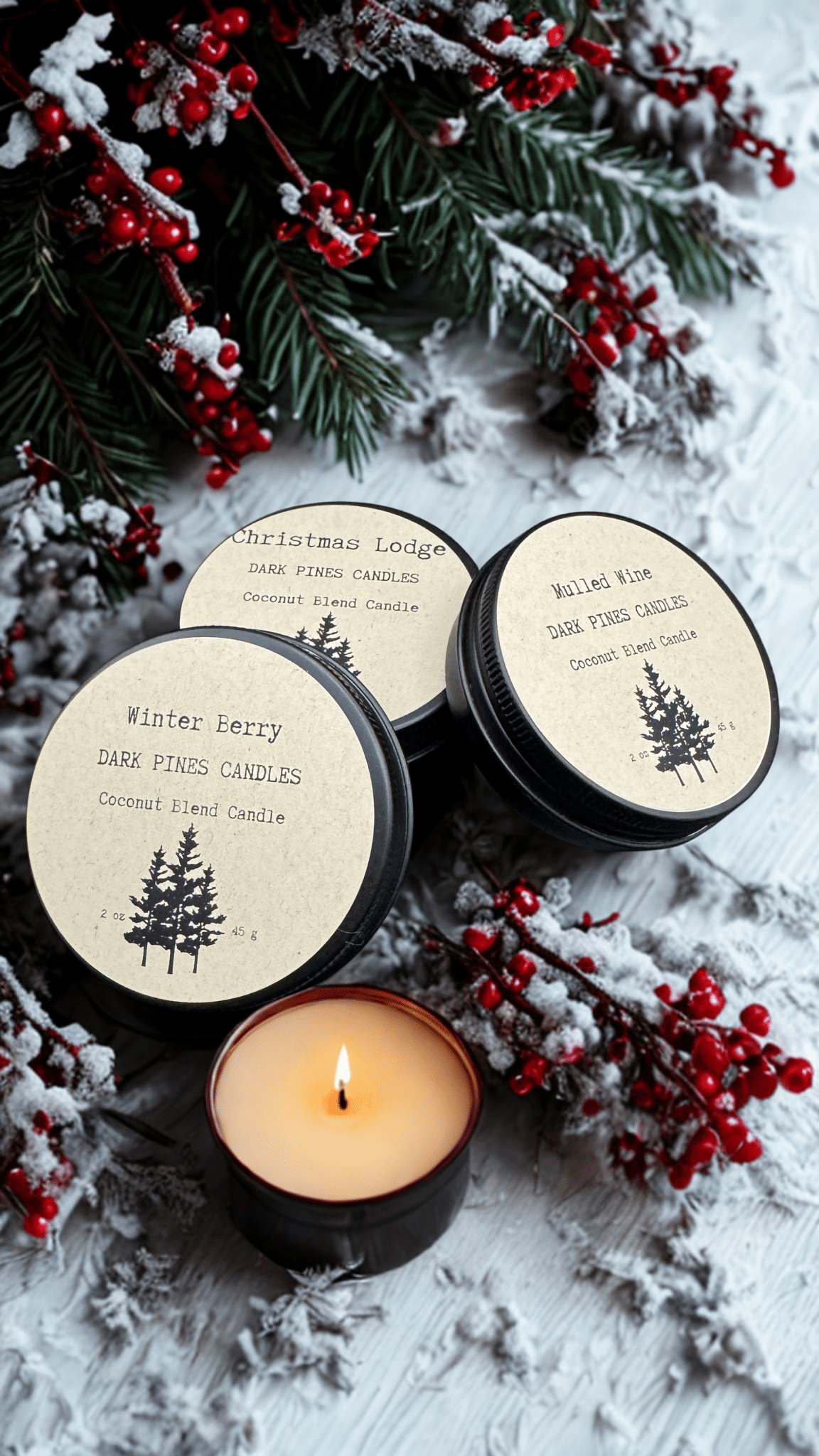 Holiday Flights - Dark Pines Candles