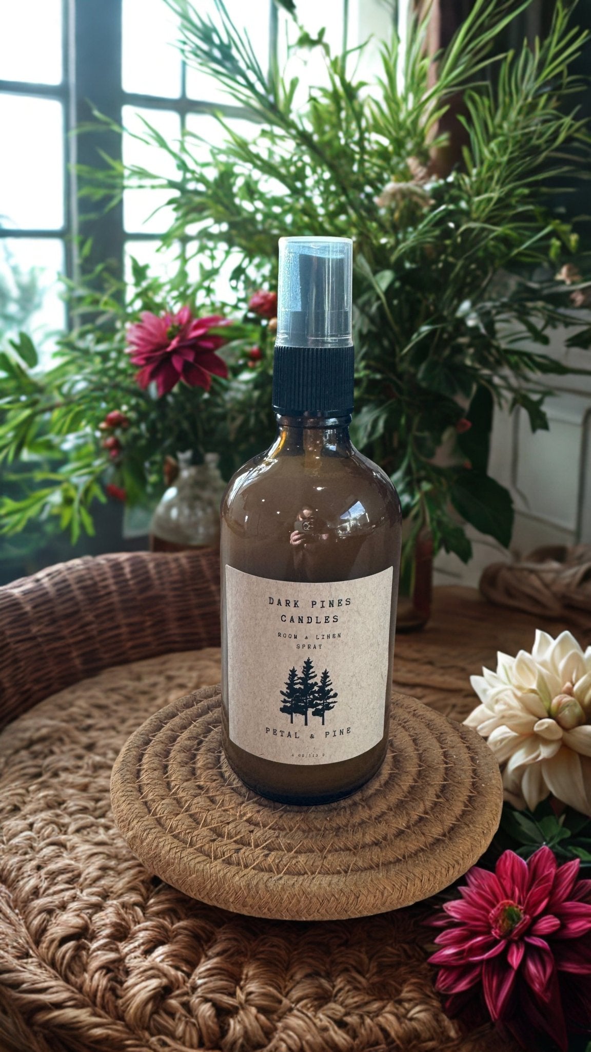 Linen and Room Spray 4oz - Dark Pines Candles