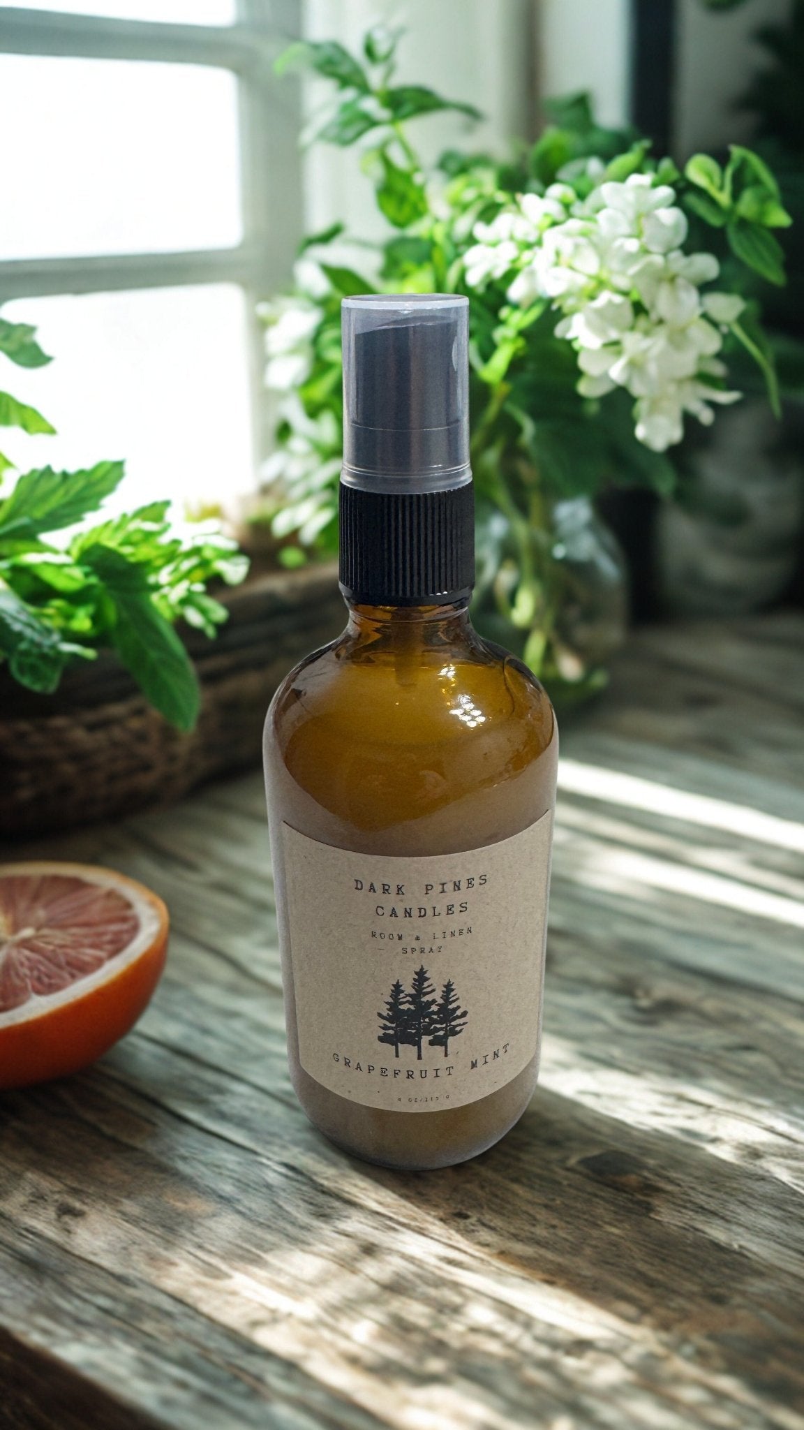 Linen and Room Spray 4oz - Dark Pines Candles