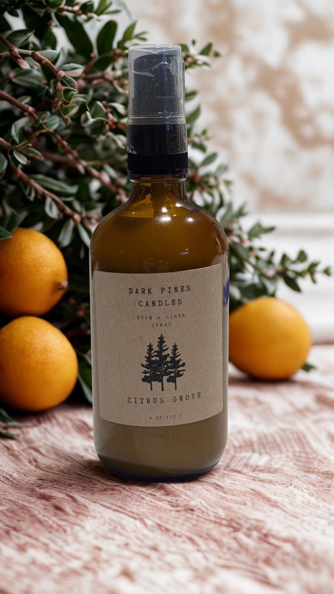 Linen and Room Spray 4oz - Dark Pines Candles