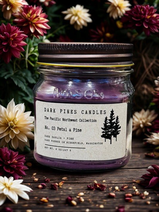 No. 03 Petal & Pine - Dark Pines Candles
