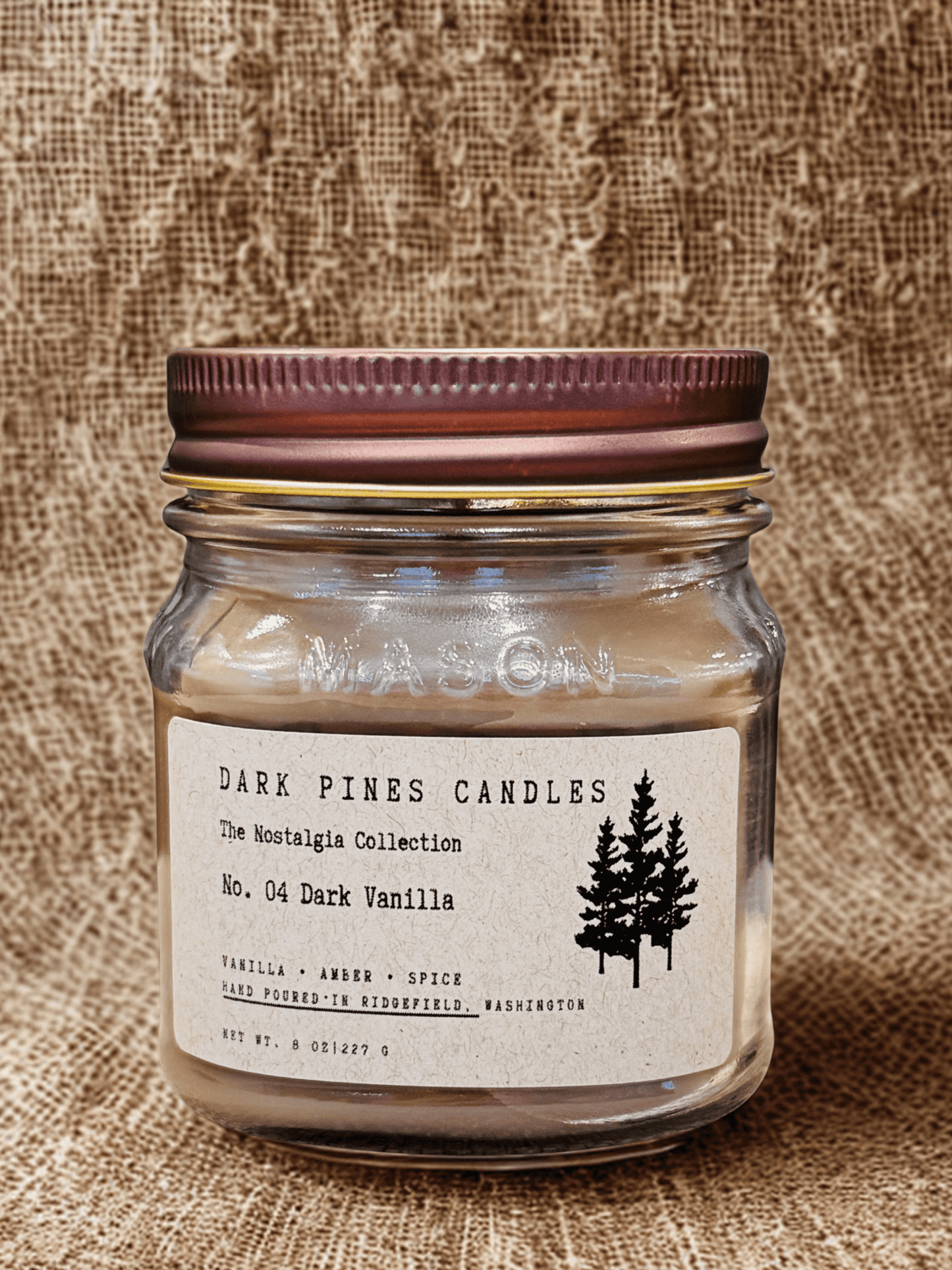 No. 04 Dark Vanilla - Dark Pines Candles