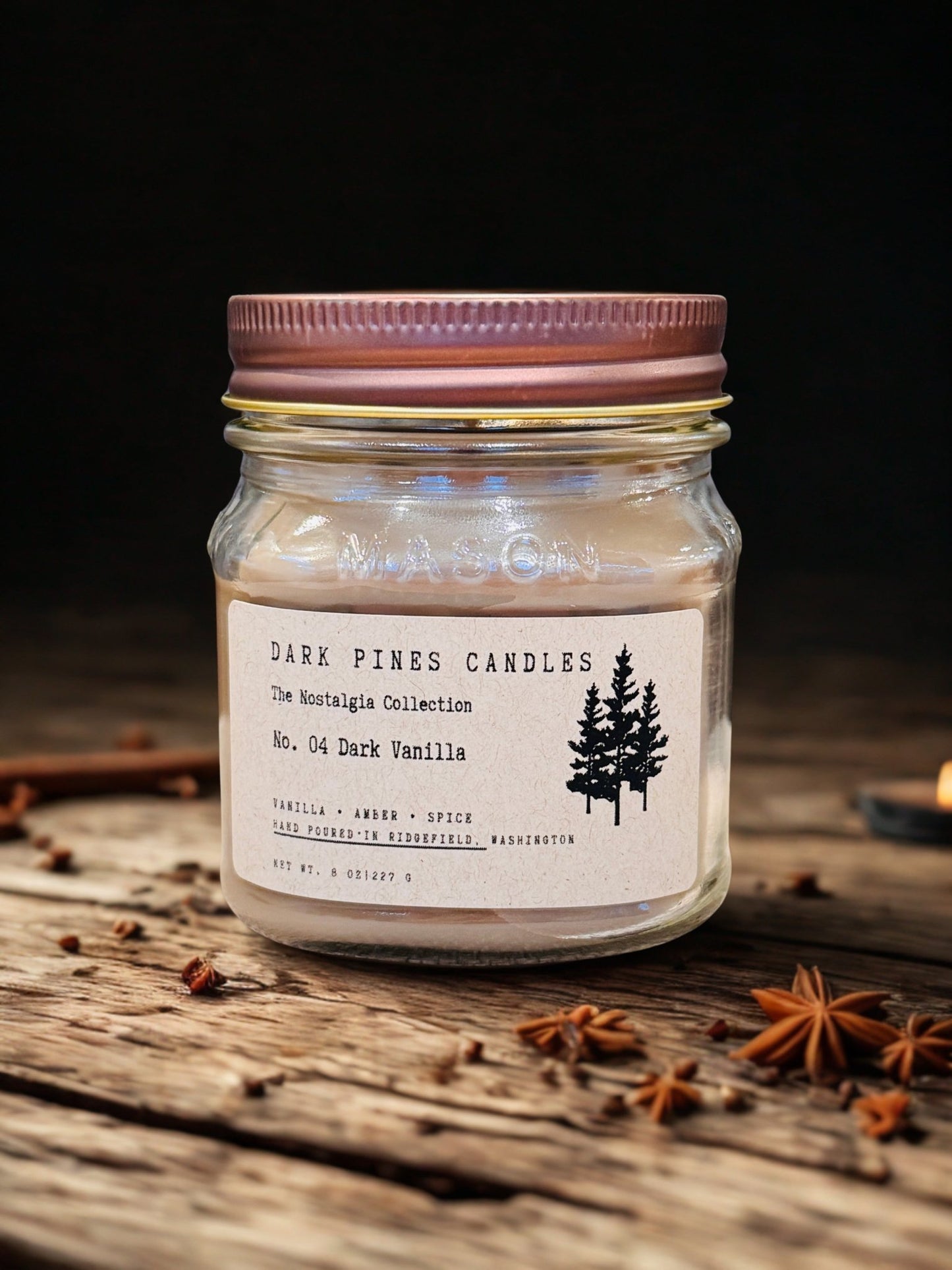 No. 04 Dark Vanilla - Dark Pines Candles