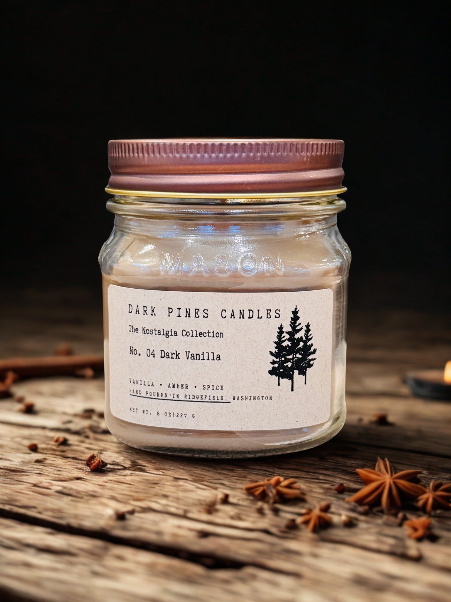 No. 04 Dark Vanilla - Dark Pines Candles