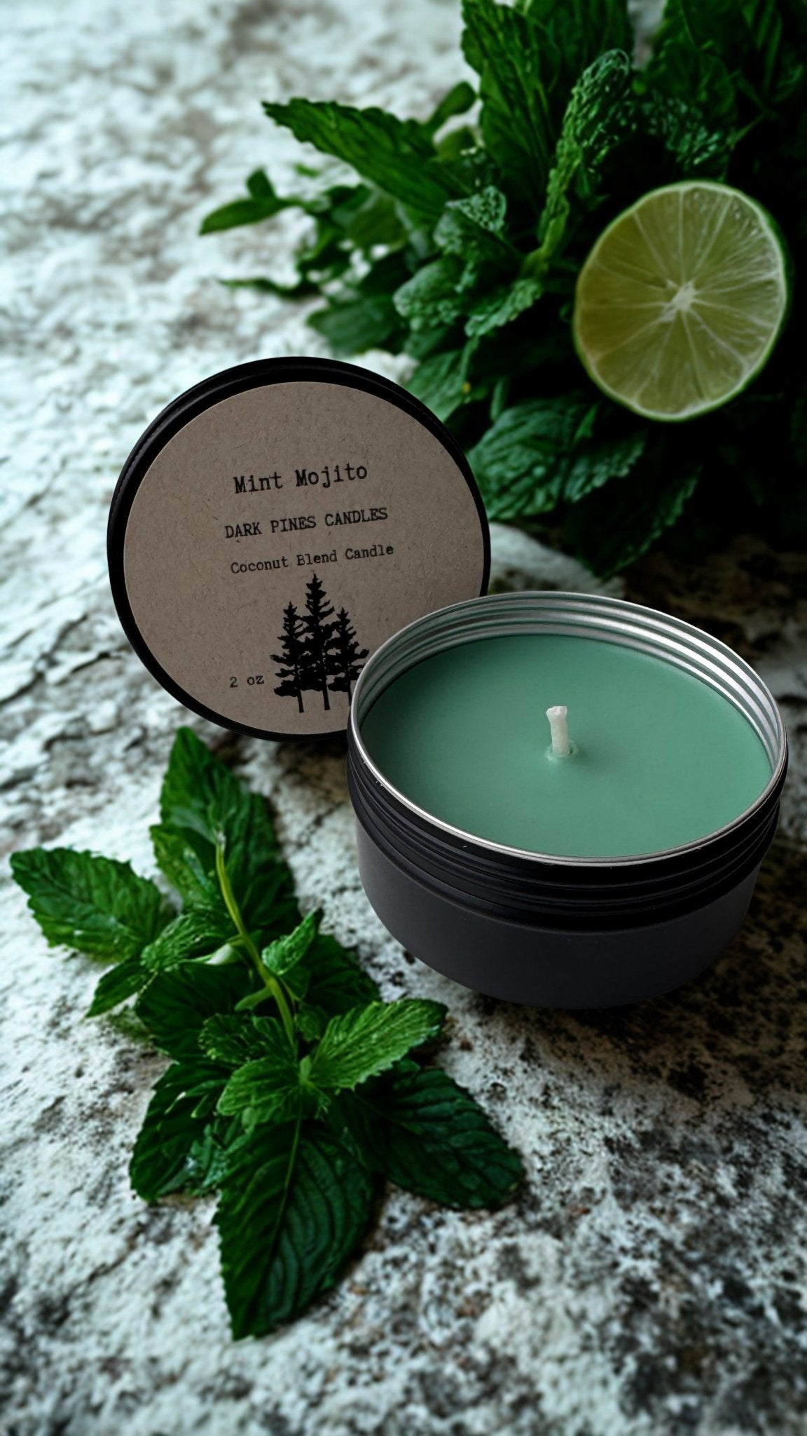 No. 06 Mint Mojito 2 oz Discover Tin - Dark Pines Candles