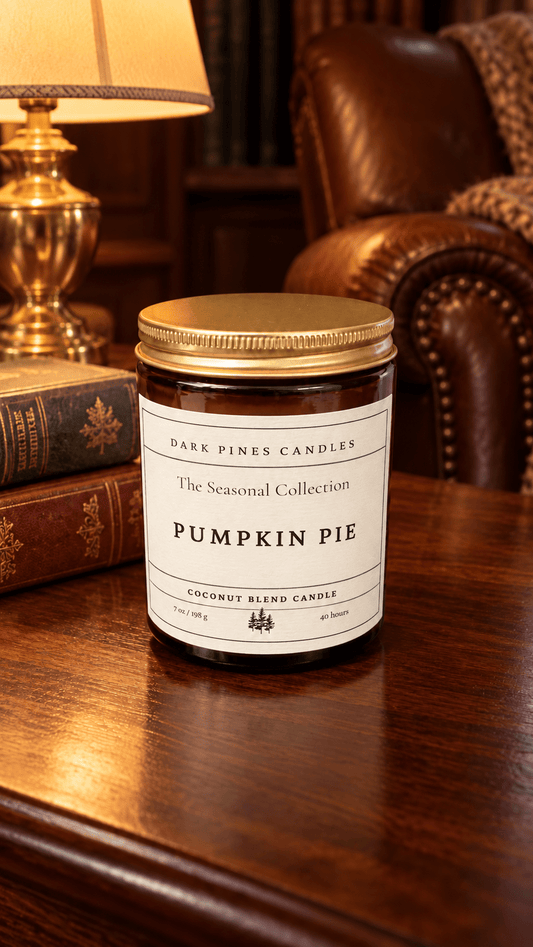 Pumpkin Pie 7 oz Scented Candle - Dark Pines Candles