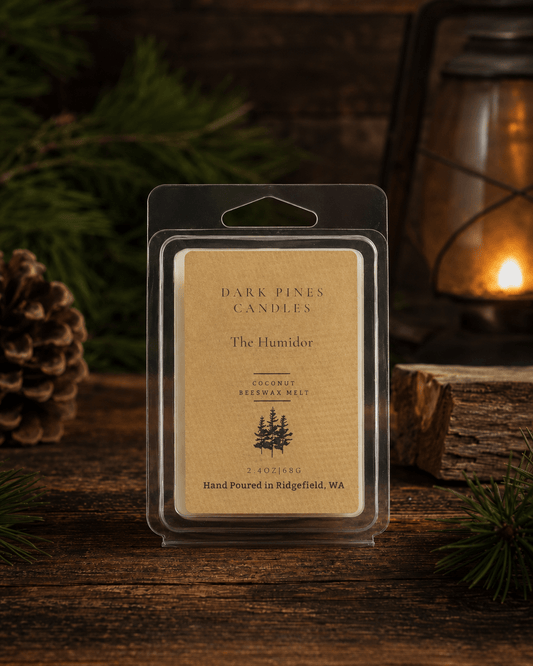 The Humidor Wax Melt - Dark Pines Candles