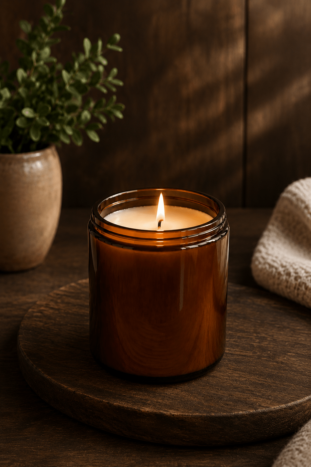 The Study 7 oz Scented Candle - Dark Pines Candles