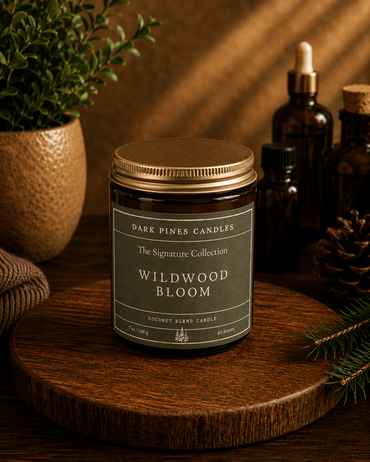 Wildwood Bloom 7 oz Scented Candle - Dark Pines Candles